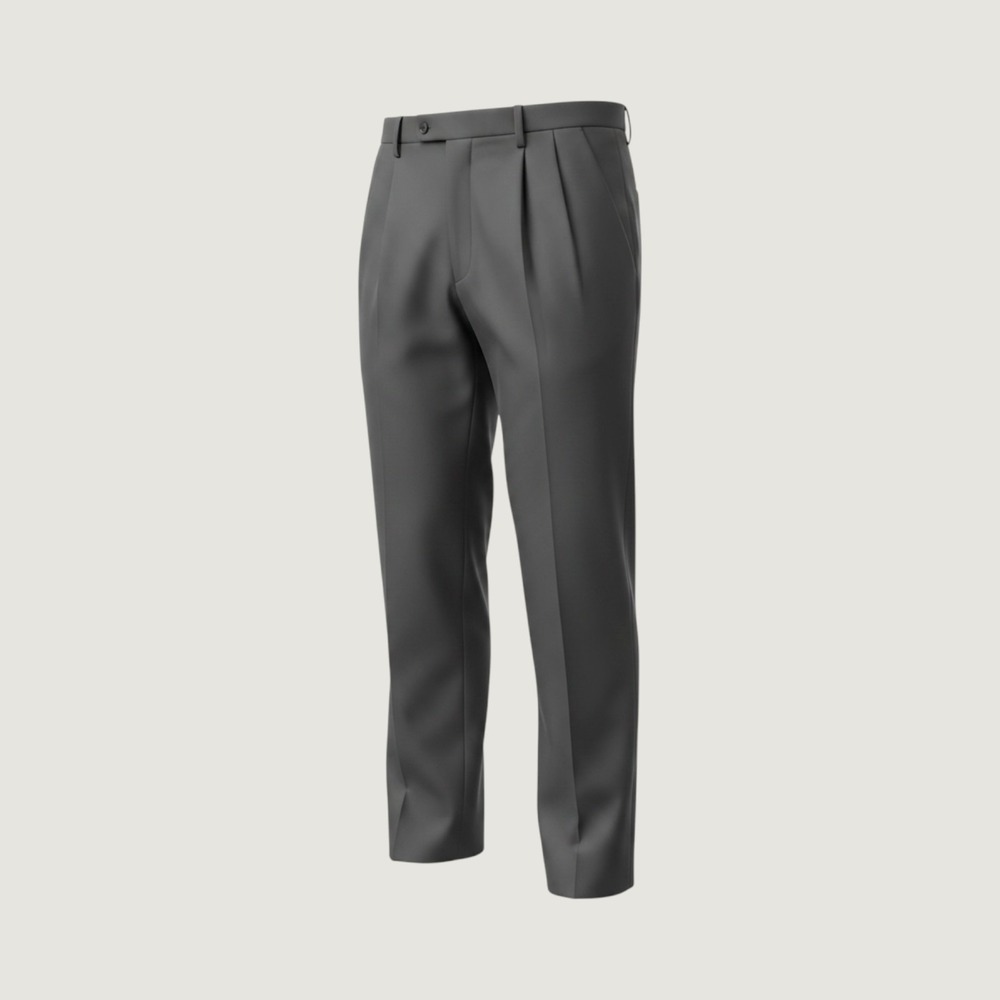 Haggar Cool Right Performance Flex Pleated Classic Fit Pants 36x32 Dark Gray NEW